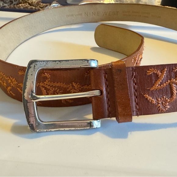 Nine West Tan Leather Belt - Picture 2 of 4